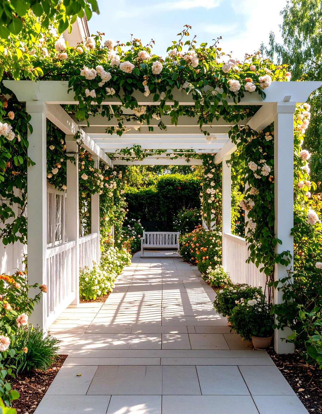 Hanging Garden Trellis Panels - 30 patio sun shade ideas