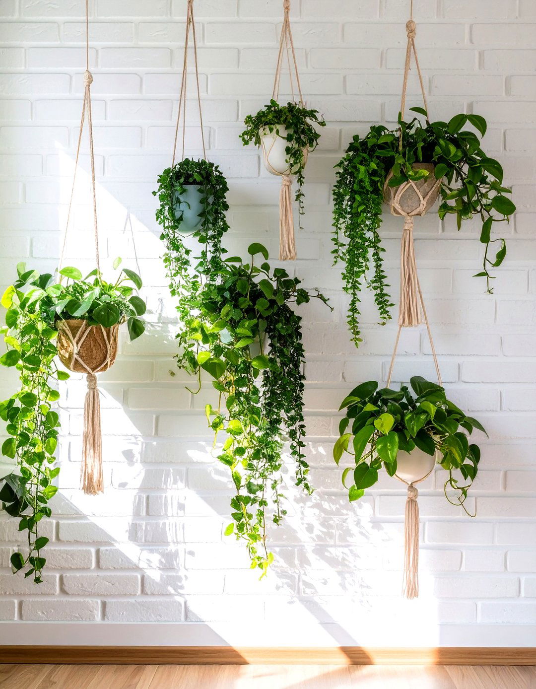 Hanging Plant Wall - 30 diy wall decor ideas