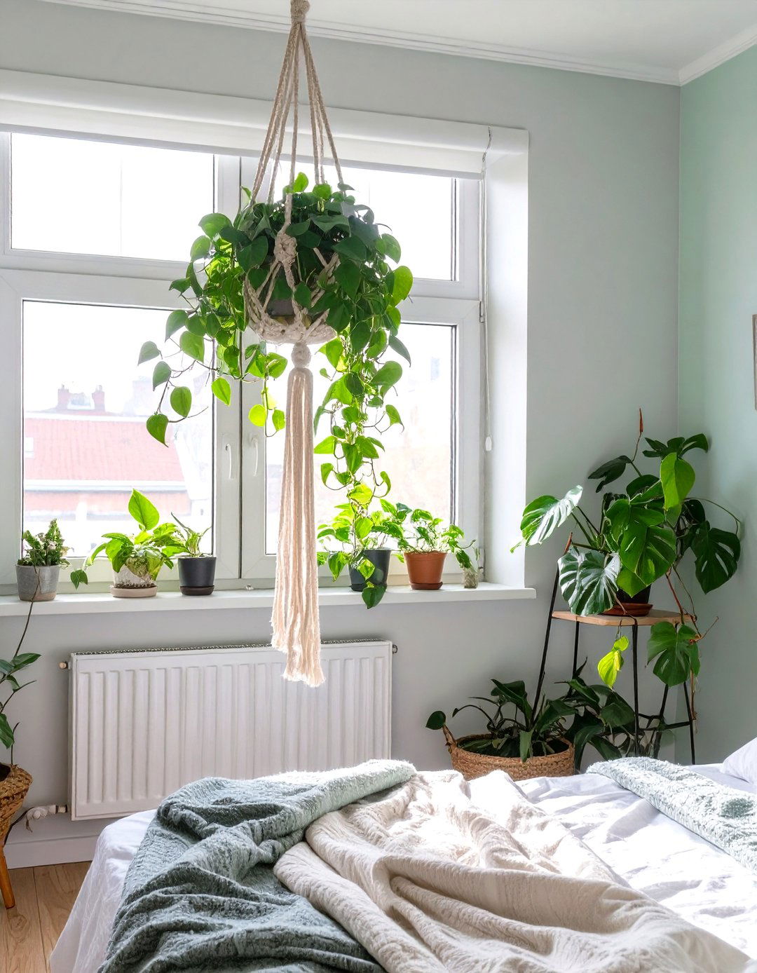 Hanging Plants for Small Bedrooms - 30 small bedroom interior design ideas