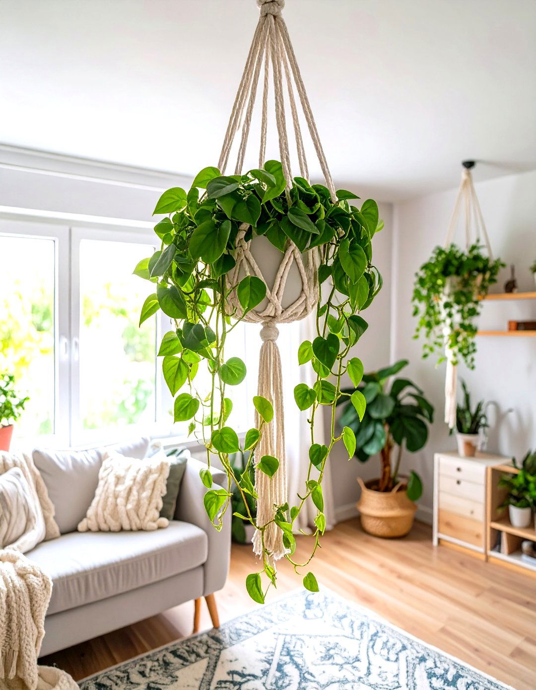 Hanging Plants to Add Greenery - 30 small room decor ideas