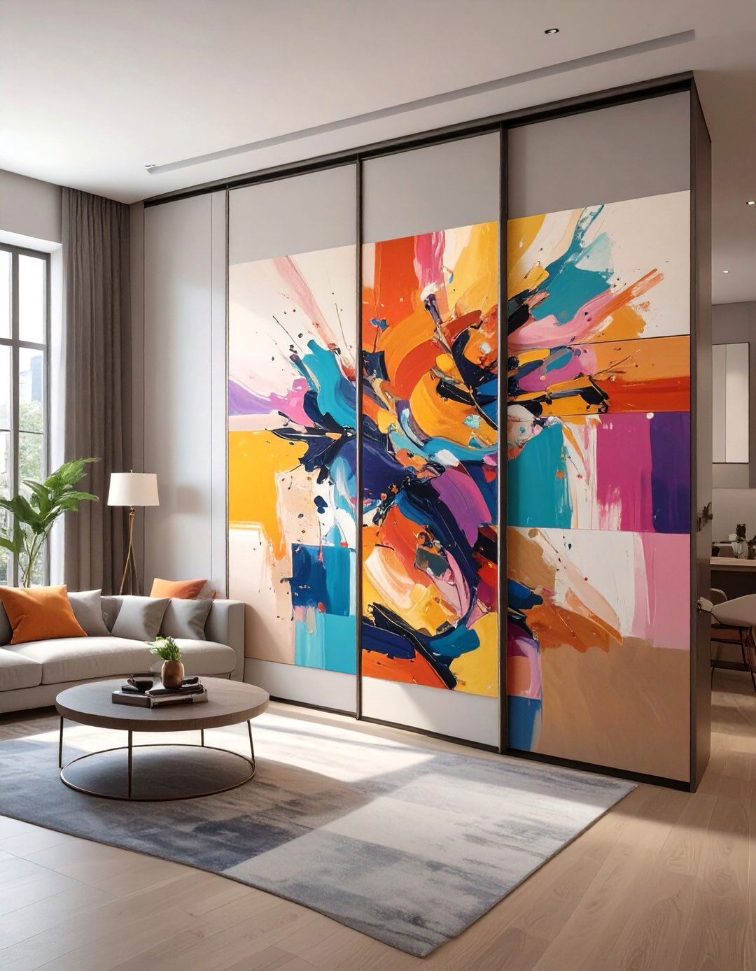 Hanging a Large Art Canvas - 30 alternative to closet door ideas