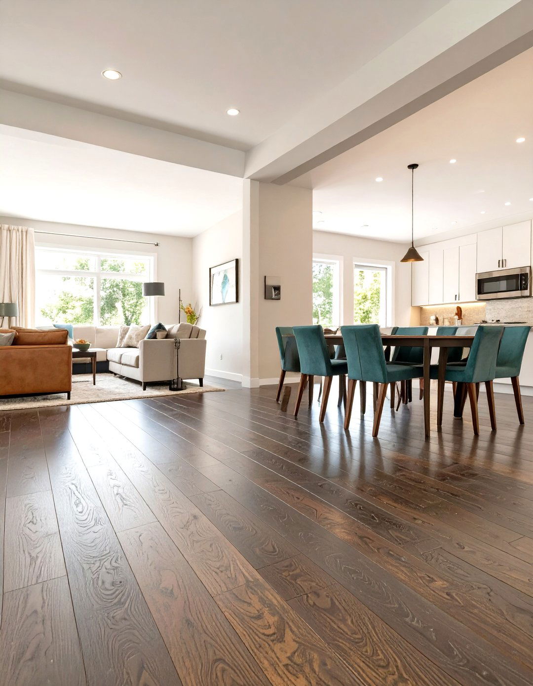 Hardwood Flooring Throughout - 30 transitional interior design ideas