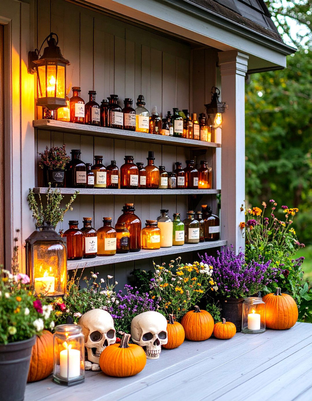Headless Horseman Porch - 30 halloween porch ideas