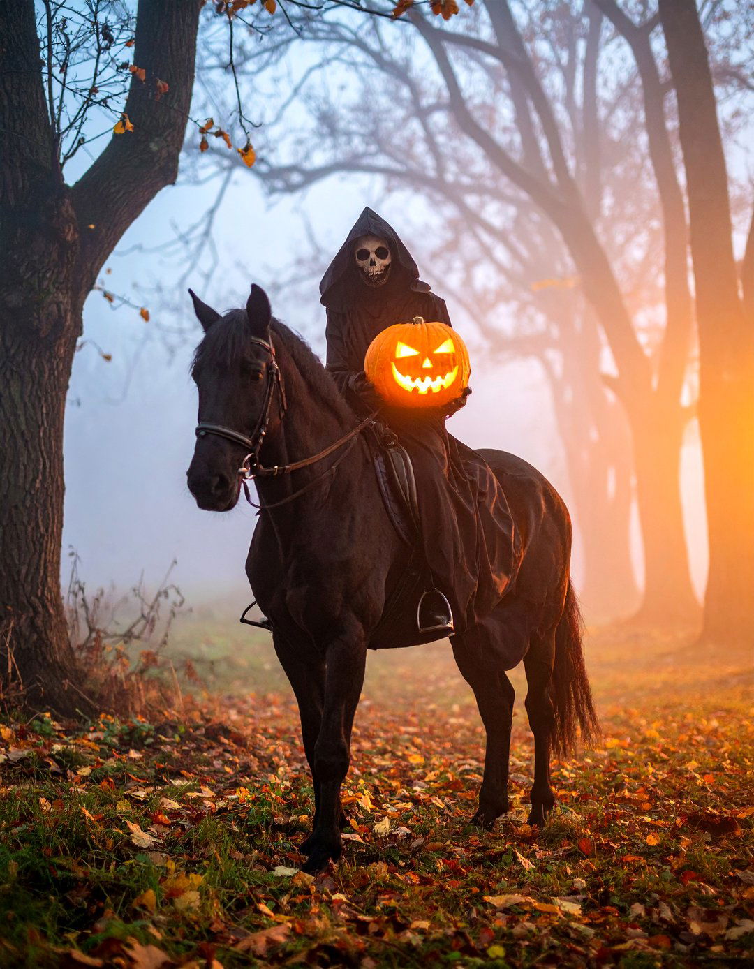 Headless Horsemans Ride - 30 halloween front yard ideas