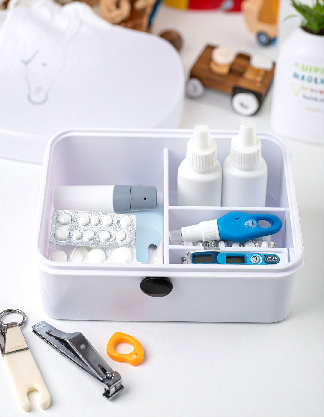 Health and Safety First Aid Kit - 30 baby shower basket ideas