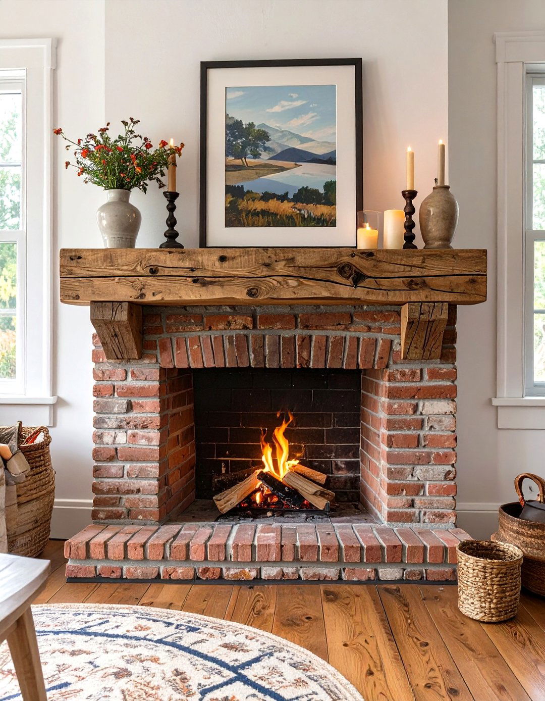 Hearth and Mantelpiece Decor - 30 what is country interior design ideas