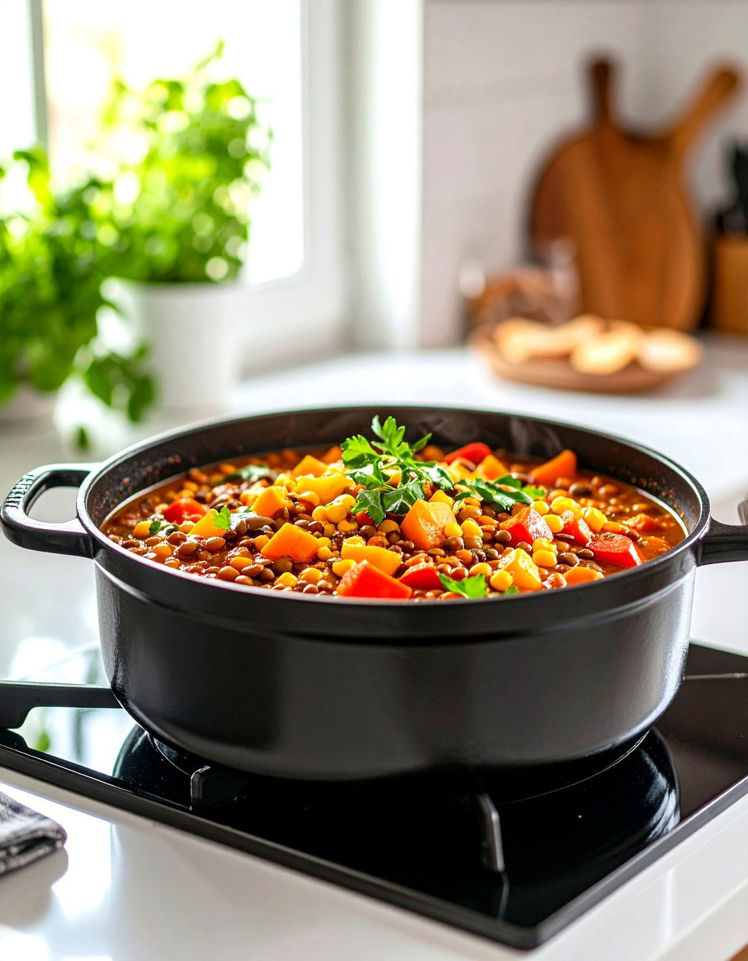 Hearty Lentil and Vegetable Stew - 30 pantry dinner ideas