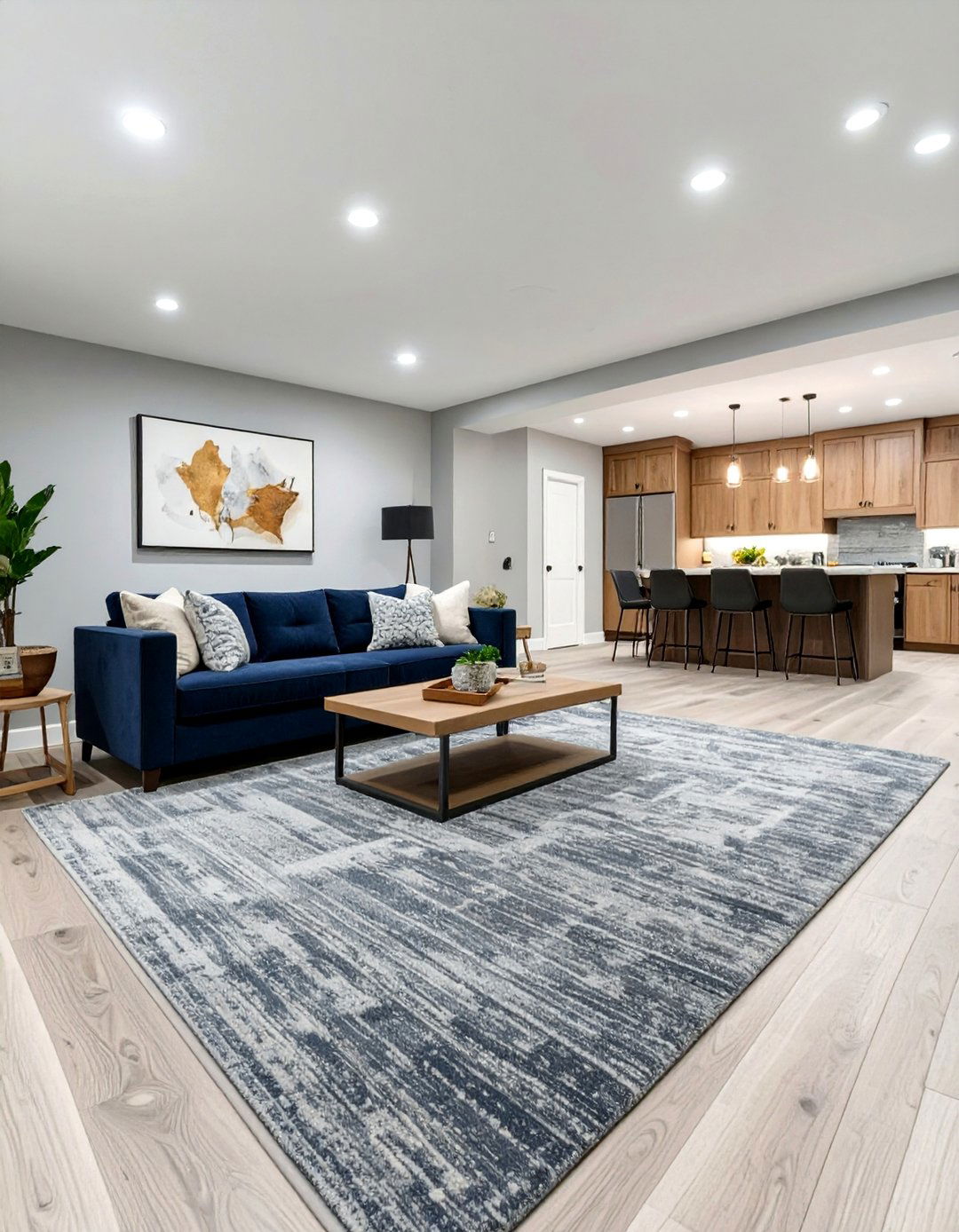 Heathered Carpet for Subtle Color Variation - 30 basement carpet ideas