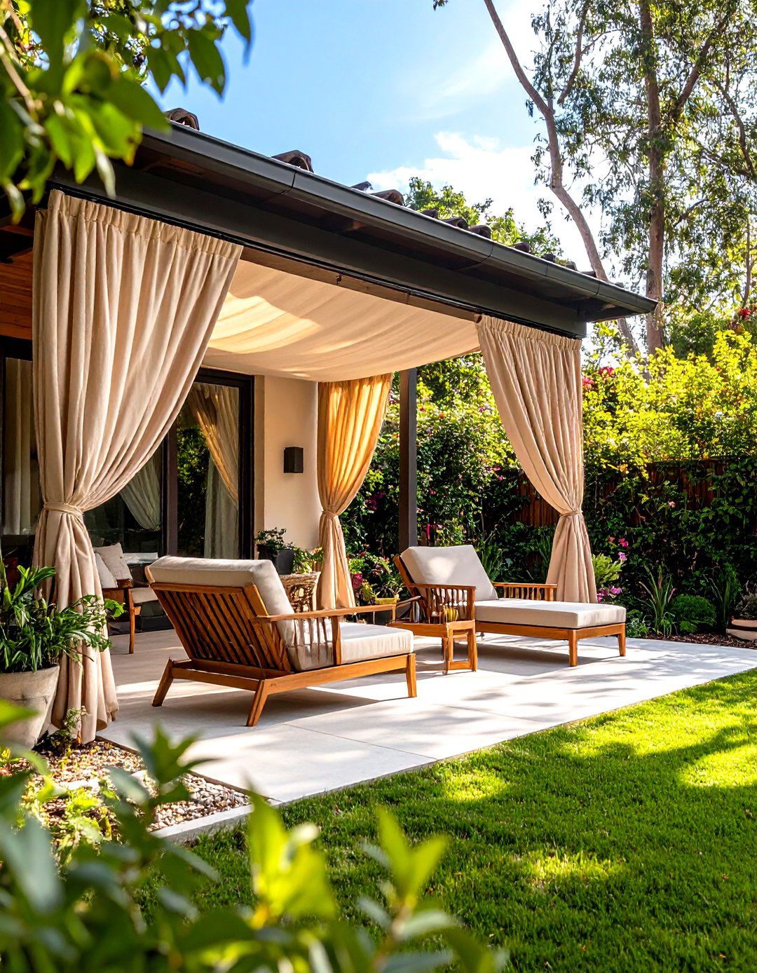 Heavy Duty Blackout Patio Curtains for Privacy - 30 patio curtain ideas