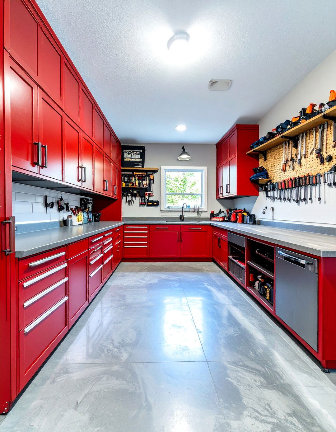 Heavy Duty Metal Cabinet Fortress - 30 garage tool organization ideas