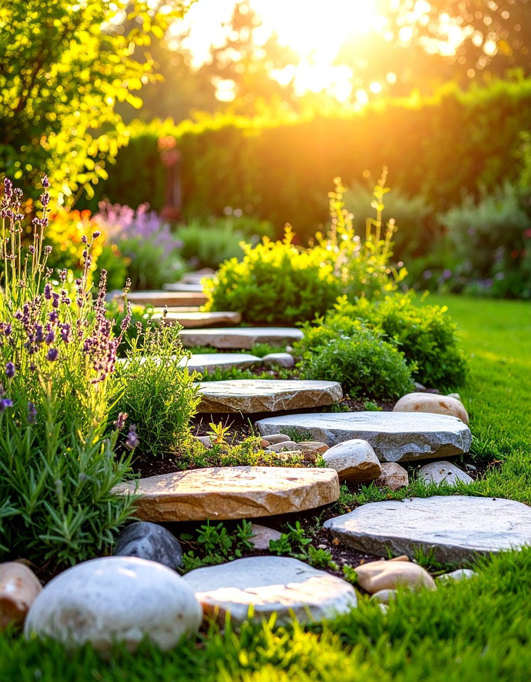 Herb Spiral Rock Garden - 30 rock garden landscaping ideas