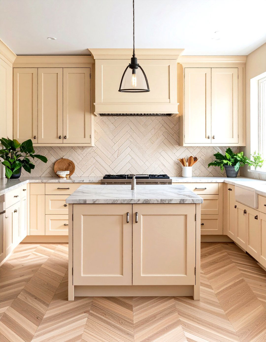 Herringbone Pattern Kitchen Wallpaper - 30 kitchen wallpaper ideas