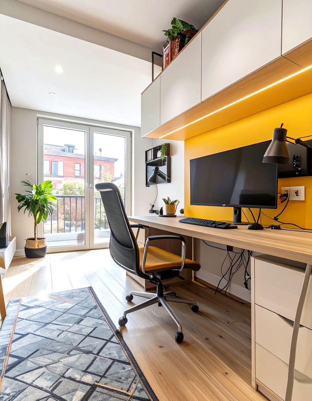 Hidden Cable Management Small Home Office Design - 30 small home office design ideas