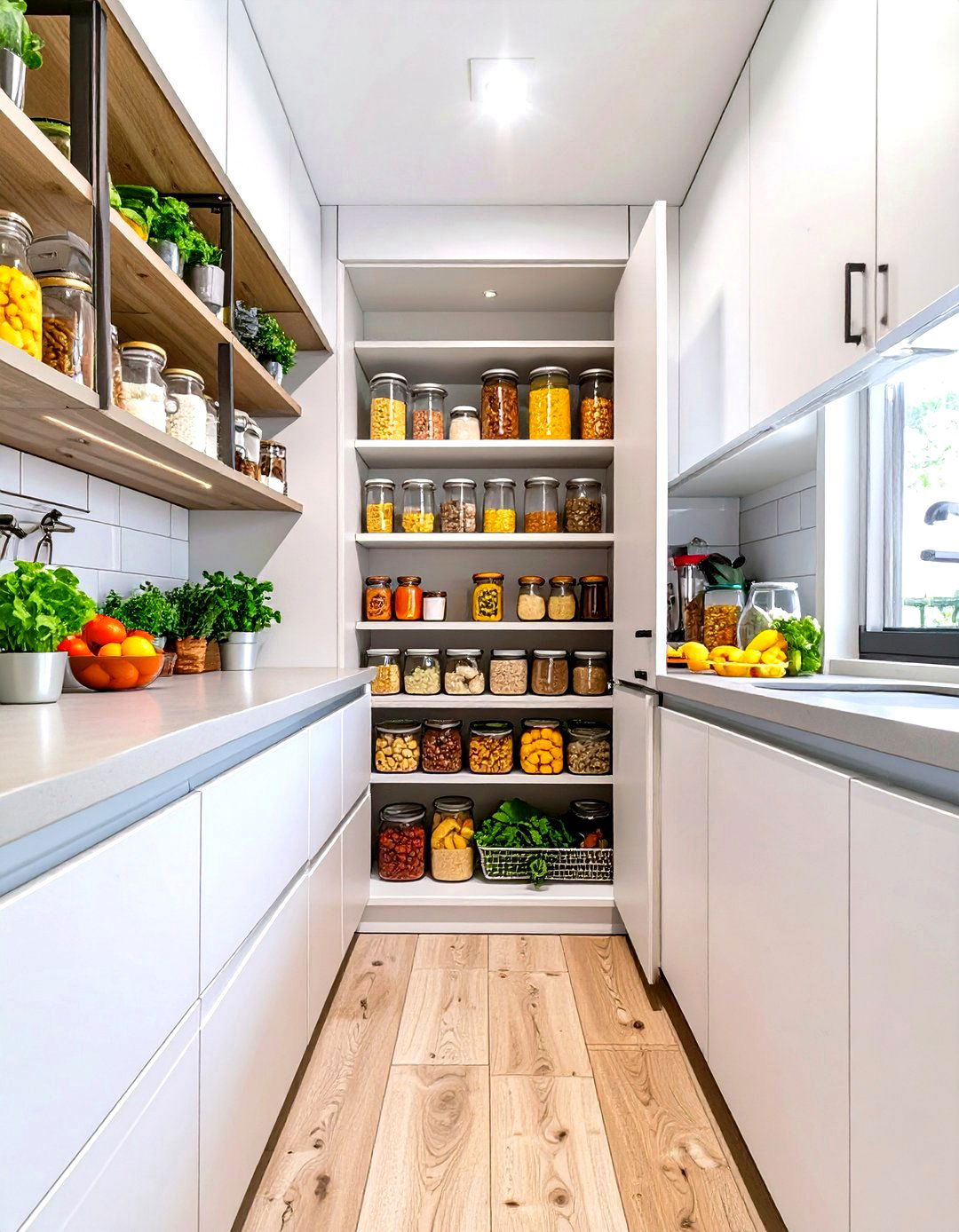 Hidden Pantry Cabinets in Small Kitchens - 30 small kitchen trends 2025