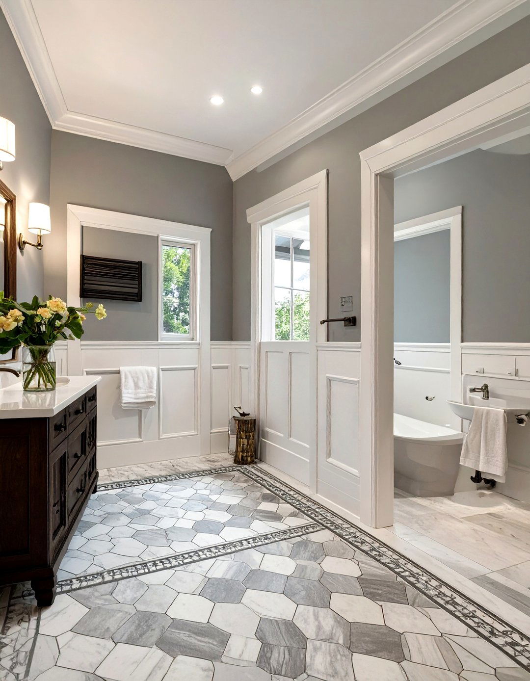 High Baseboards for Bathrooms - 30 bathroom baseboard ideas