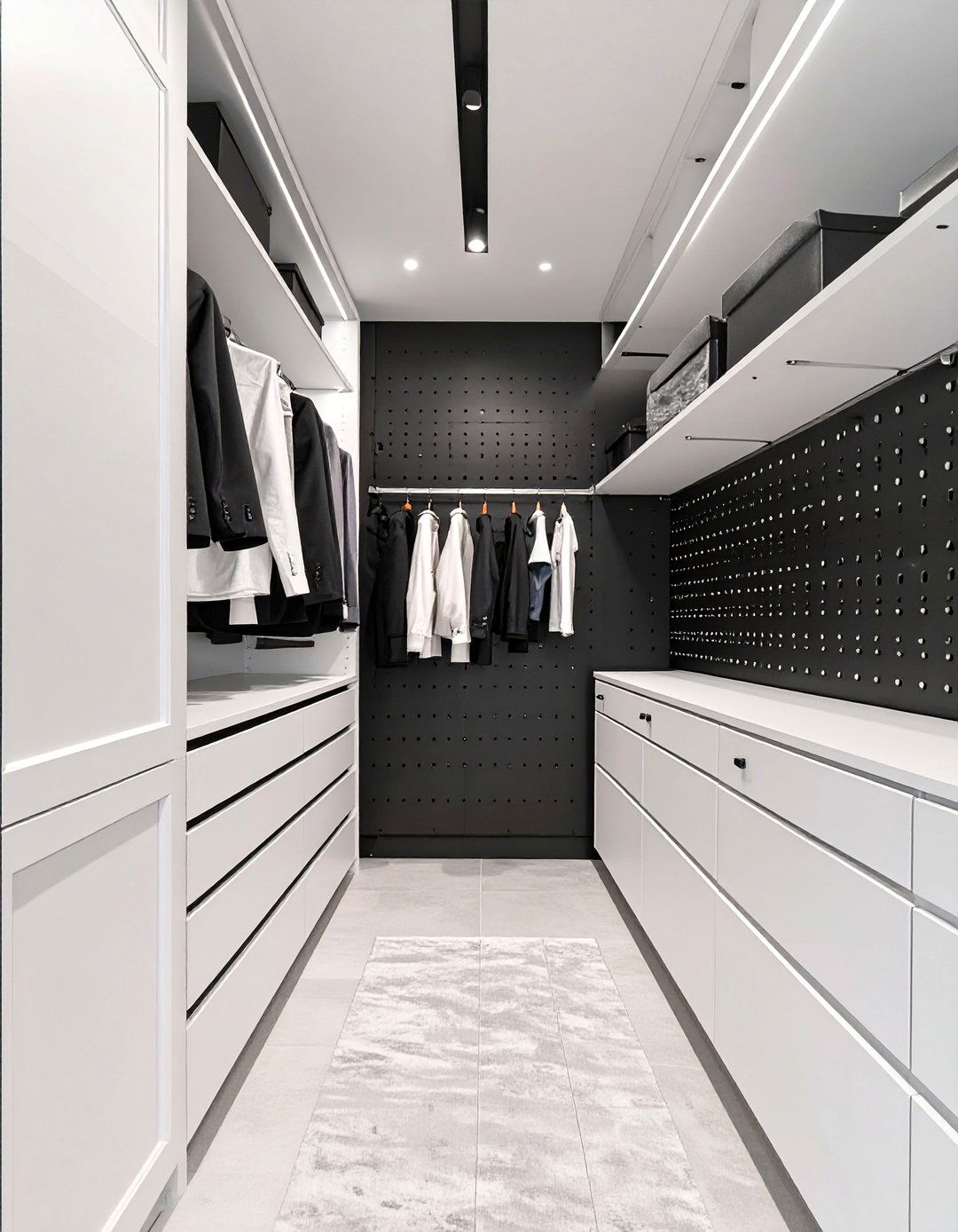 High Contrast Black and White - 30 broom wall color ideas