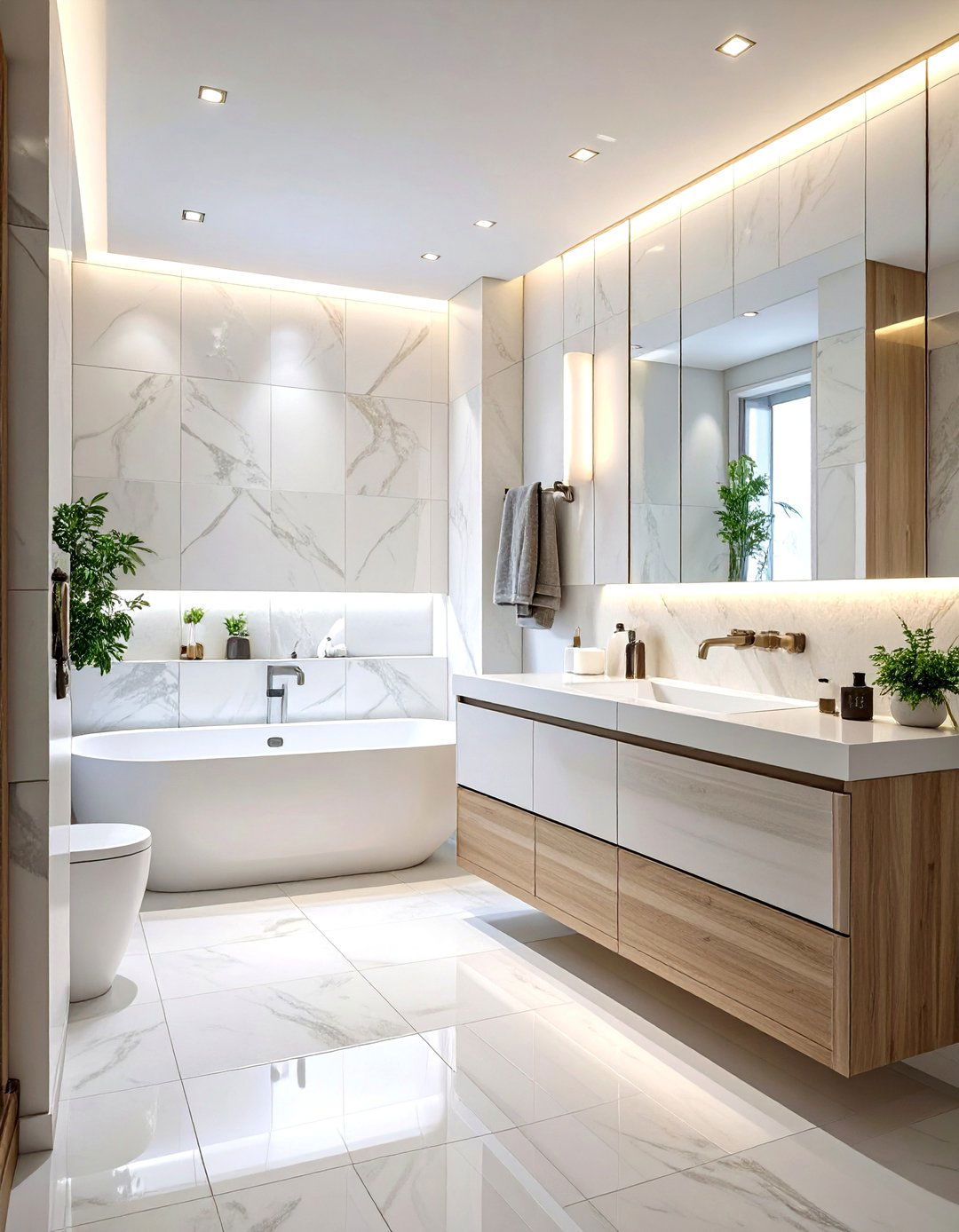 High Gloss Bathroom Backsplash - 30 bathroom backsplash ideas