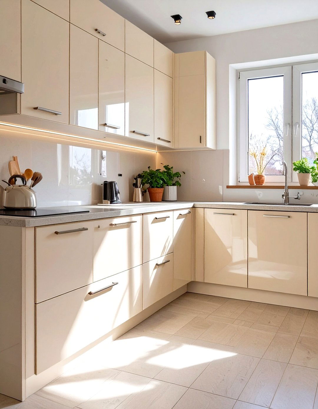 High Gloss Finish Small Kitchen Cabinets - 30 small kitchen cabinet ideas