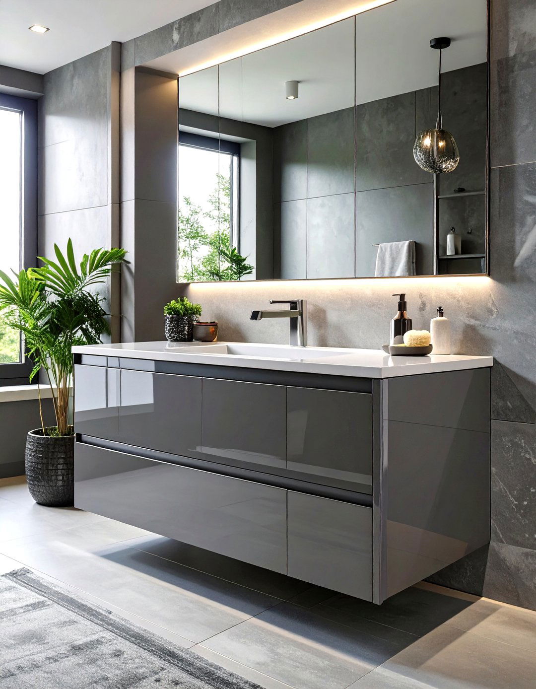 High Gloss Finish Studio Vanity - 30 studio design collection vanity ideas