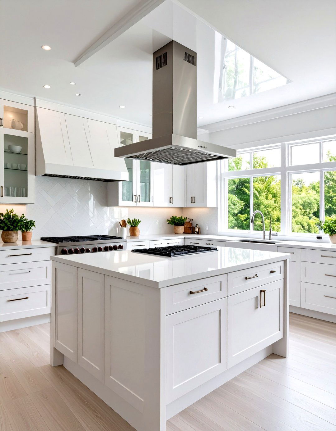 High Gloss Finish for a Modern Sheen - 30 kitchen soffit ideas