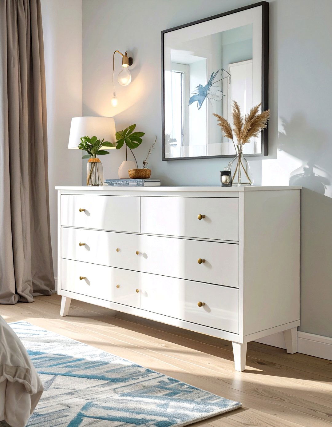 High Gloss Finishes in Small Bedroom Decor - 30 small bedroom decor ideas