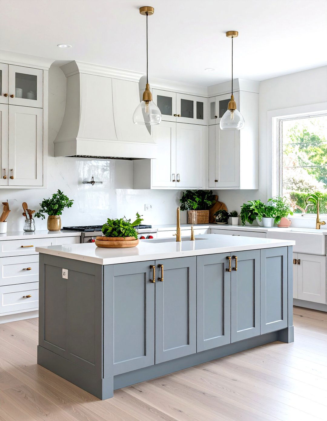 High Gloss Gray Painted Kitchen Cabinets - 30 painted kitchen cabinet ideas