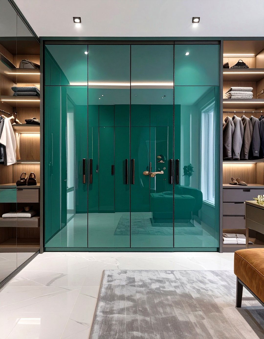 High Gloss Lacquer Finish Doors - 30 closet doors ideas