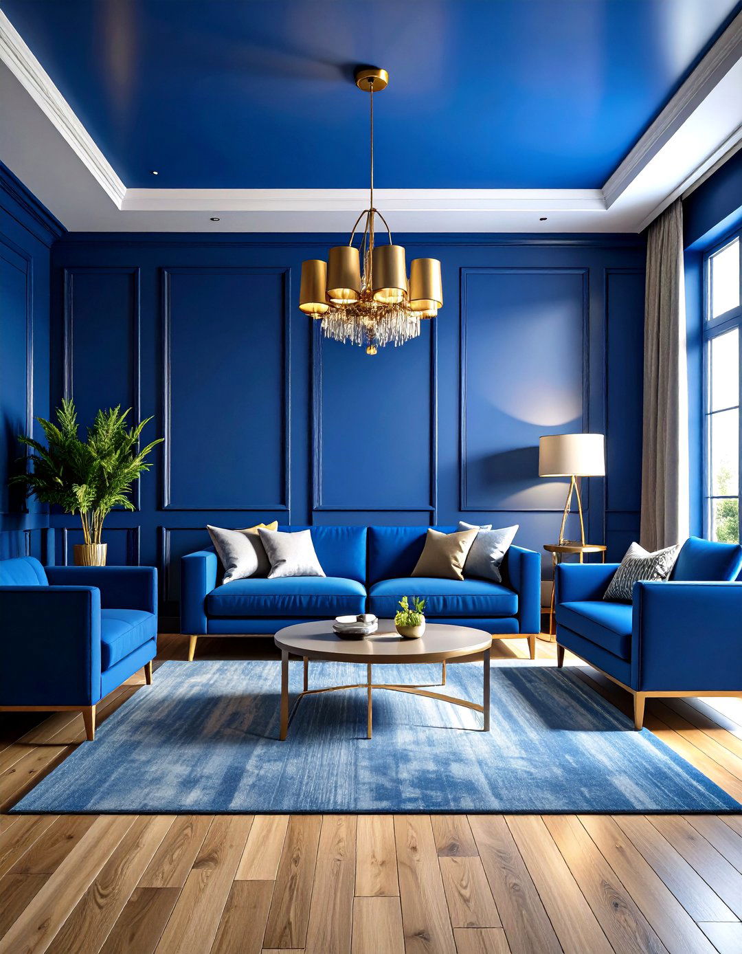 High Gloss Lacquered Wainscoting - 30 living room wainscoting ideas