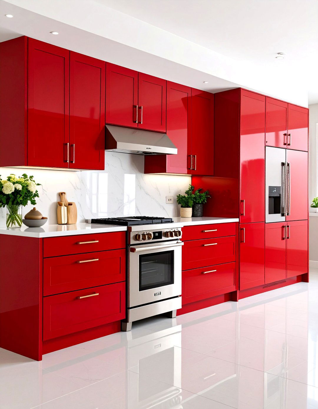 High Gloss Modern Kitchen Cabinets - 30 ideas for kitchen cabinets