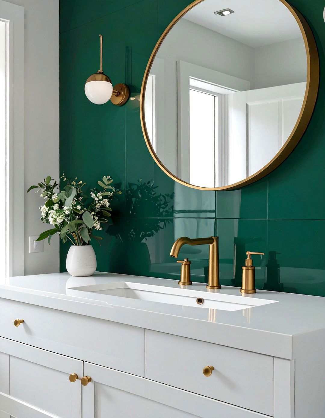 High Gloss Paint Bathroom Backsplash - 30 cheap bathroom backsplash ideas