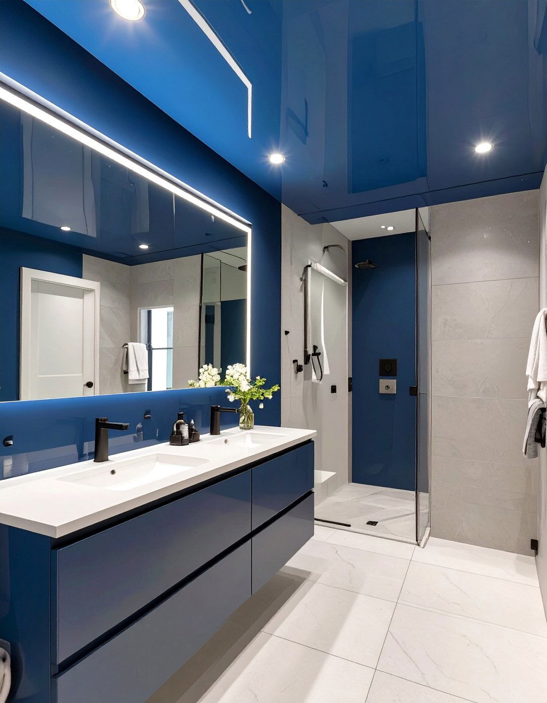 High Gloss Paint Bathroom Ceiling - 30 bathroom ceiling ideas