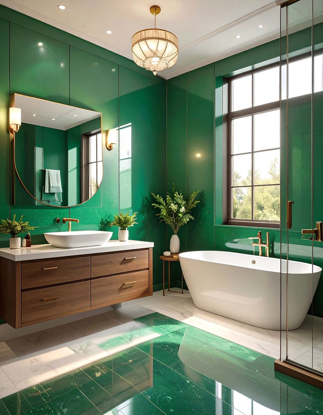 High Gloss Paint Finish - 30 very small small half bathroom ideas