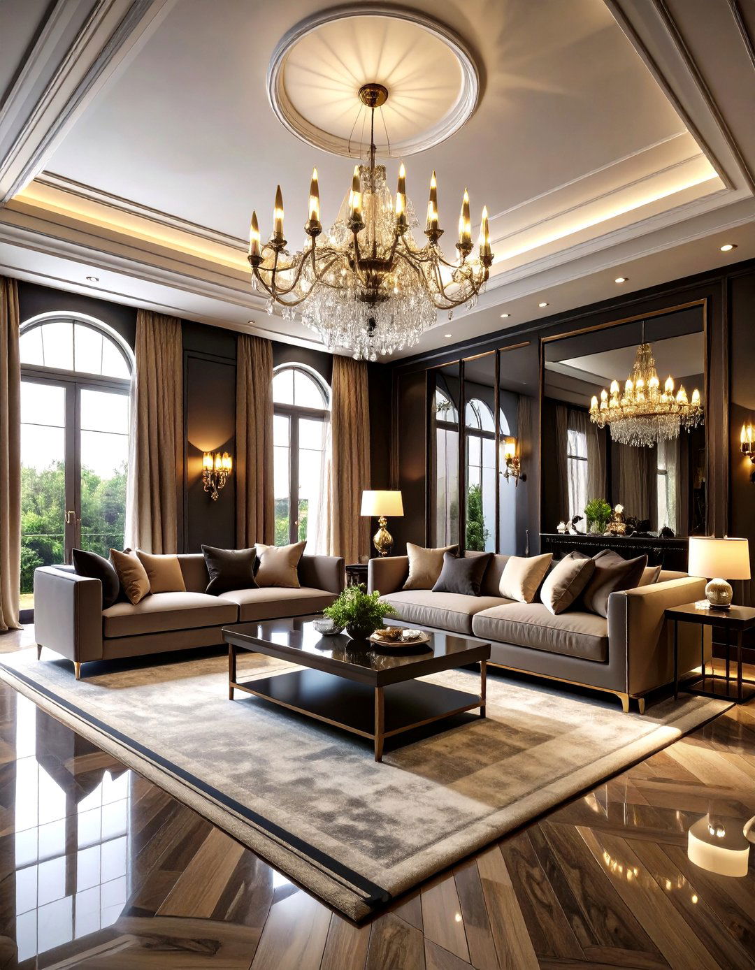 High Gloss Paint Finish Living Room