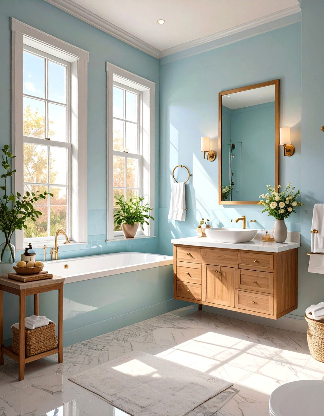 High Gloss Paint for Reflective Surfaces - 30 small bathroom remodel ideas with shower