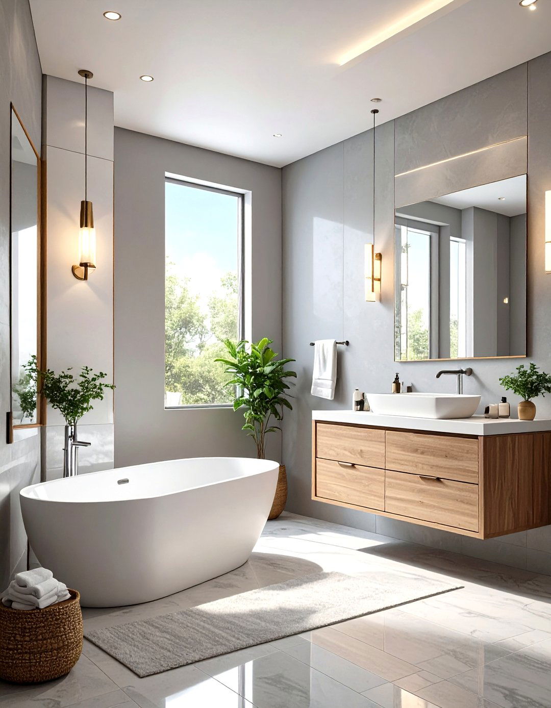 High Gloss Paint to Reflect Light - 30 small half bathroom ideas