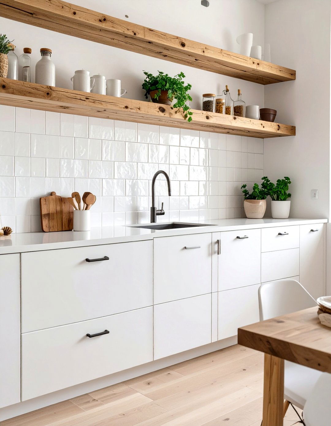 High Gloss Zellige Tile Kitchen Backsplash - 30 backsplash kitchen ideas