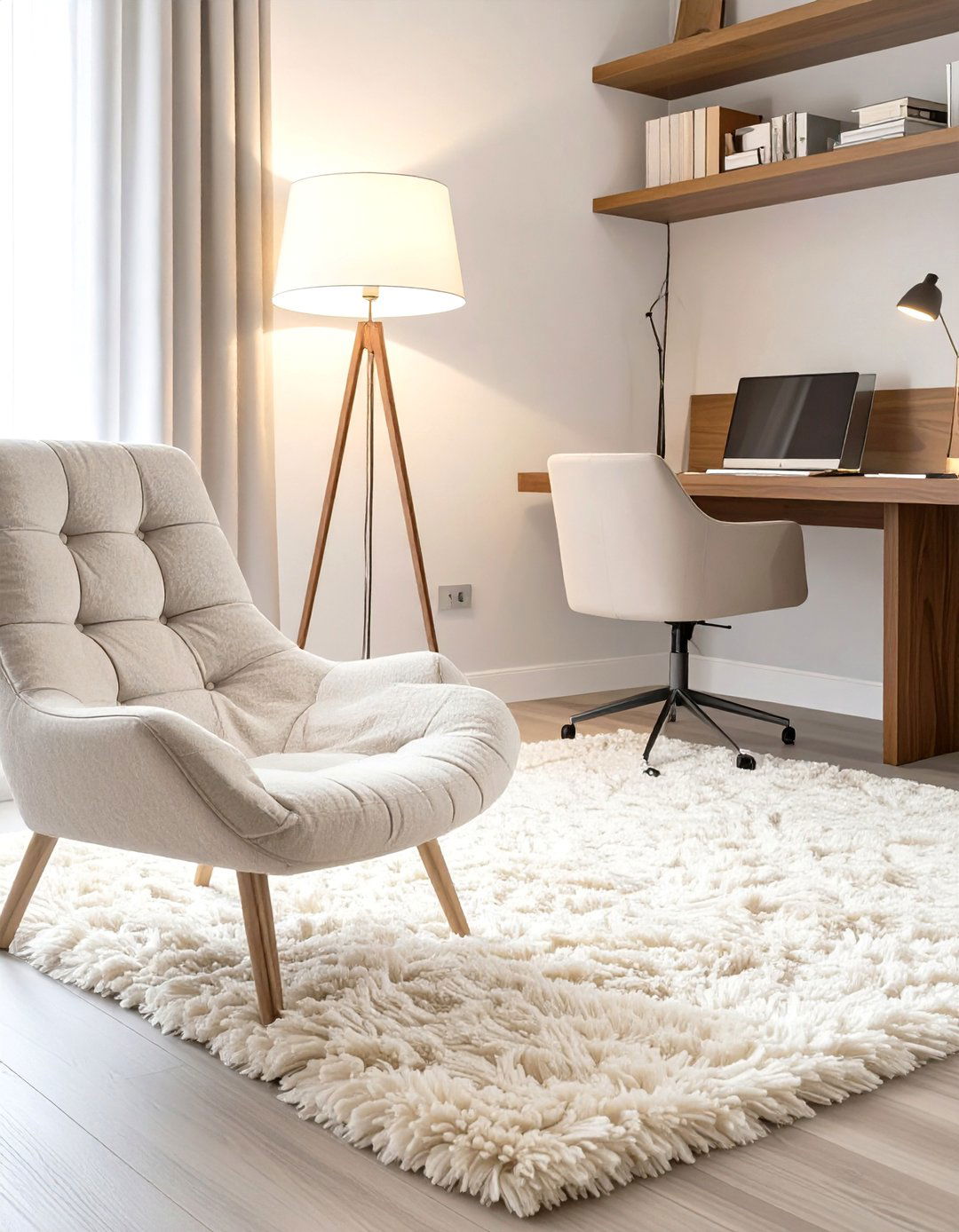 High Pile Shag Office Rug - 30 office rug ideas