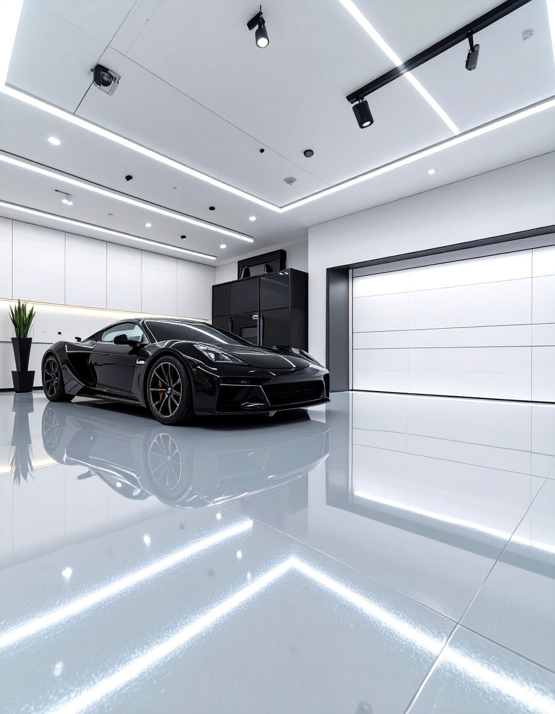 High Tech Automotive Showroom - 30 garage painting ideas