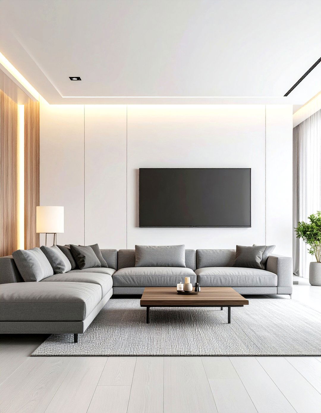 High Tech Living Room Minimalism - 30 interior design trends 2025 living room