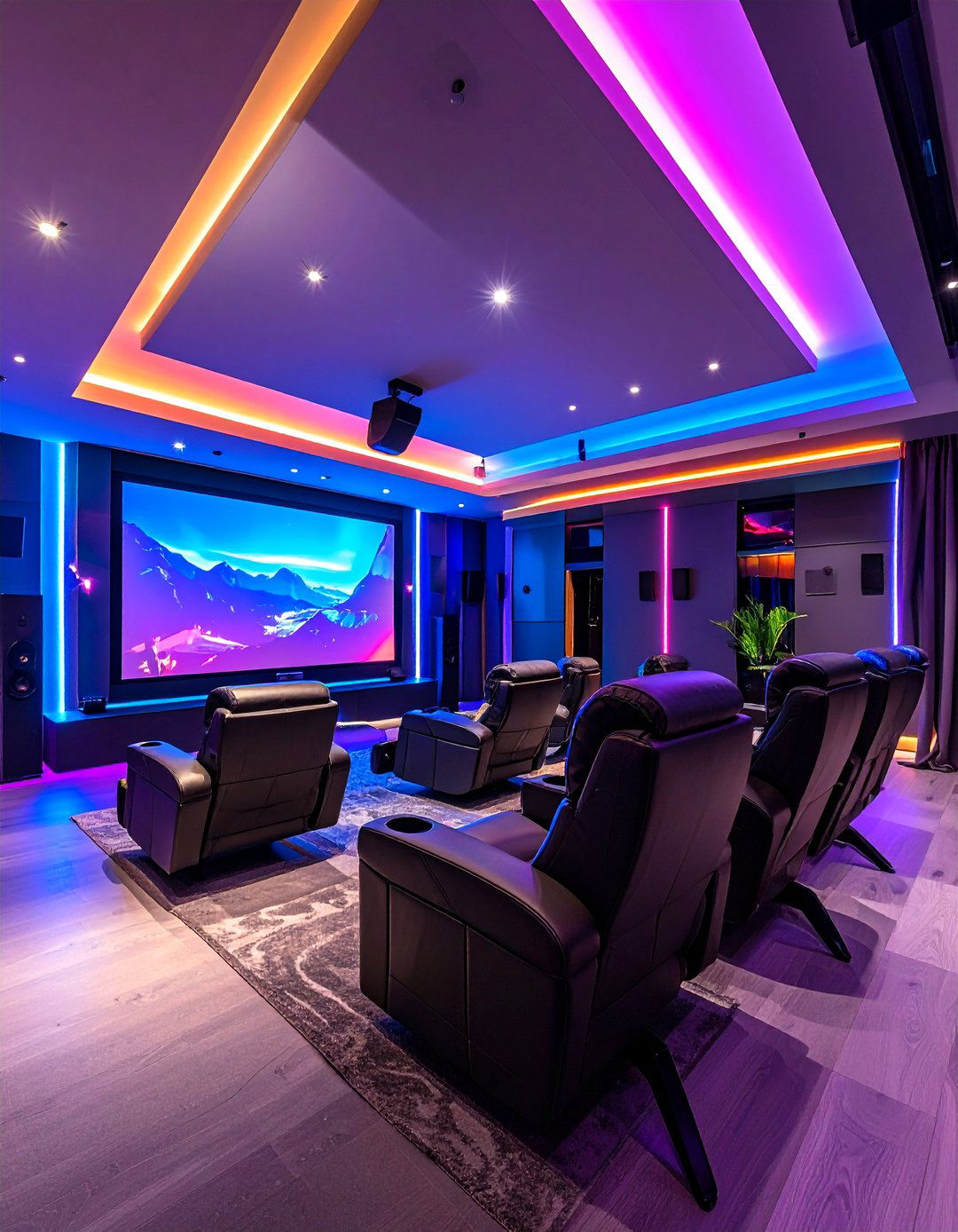 High Tech Media and Gaming Room - 30 3d home design online free ideas