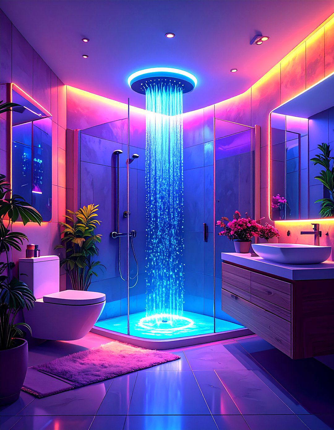 High Tech Smart Bathroom - 30 mens bathroom ideas