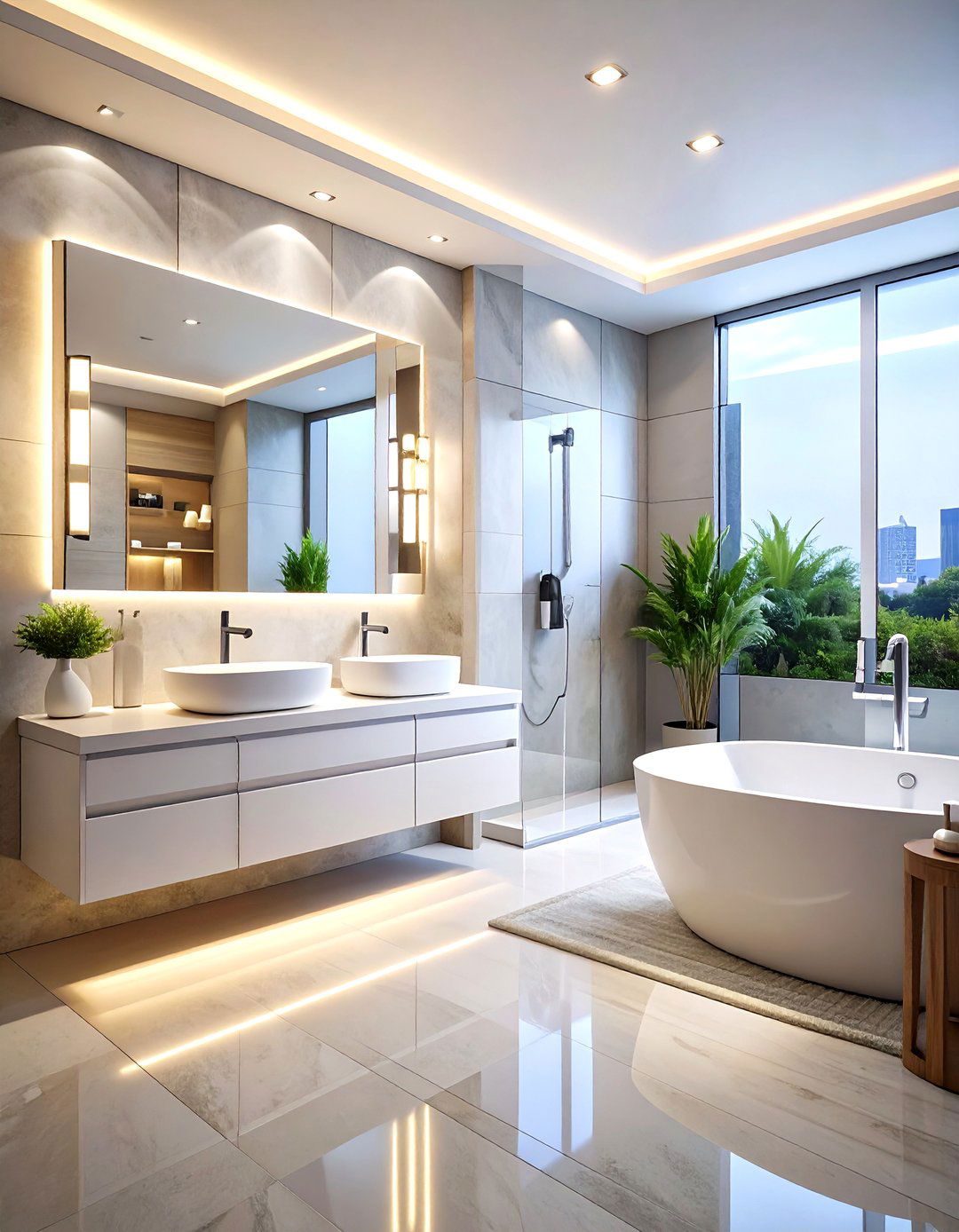 High Tech Smart Bathroom - 30 3d bathroom design ideas
