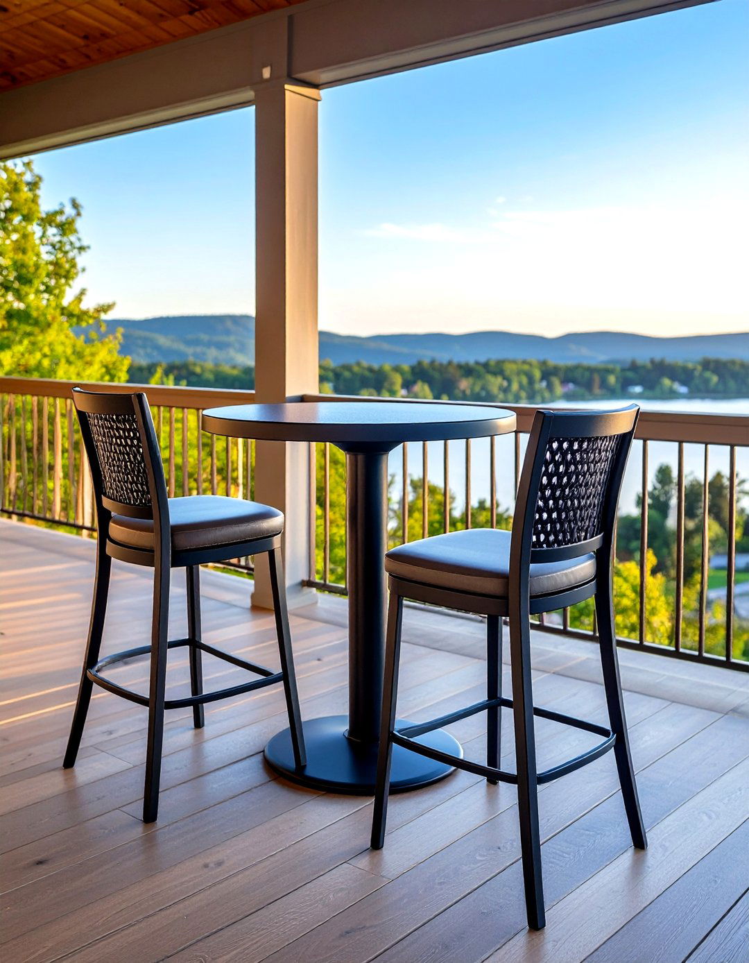 High Top Table and Bar Stools - 30 porch furniture ideas