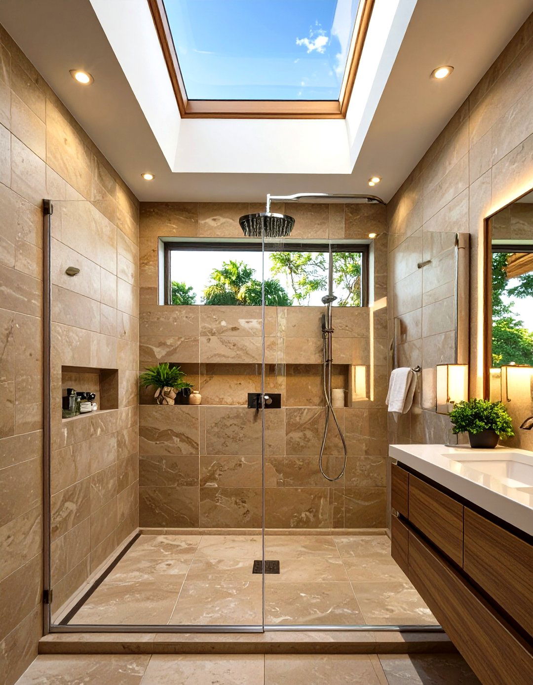 High Transom Shower Window - 30 shower window ideas