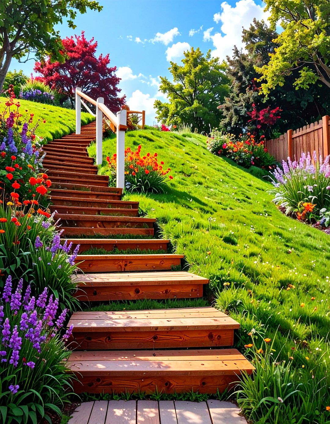 Hillside Sprint and Stair Climb - 30 outdoor gym ideas
