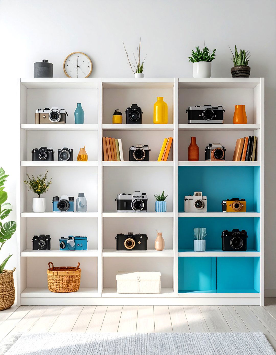 Hobby and Collection Living Room Display Shelves - 30 living room wall shelf decor ideas