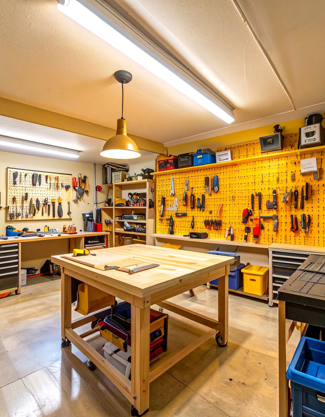 Hobby and Craft Room Basement - 30 basement decorating ideas