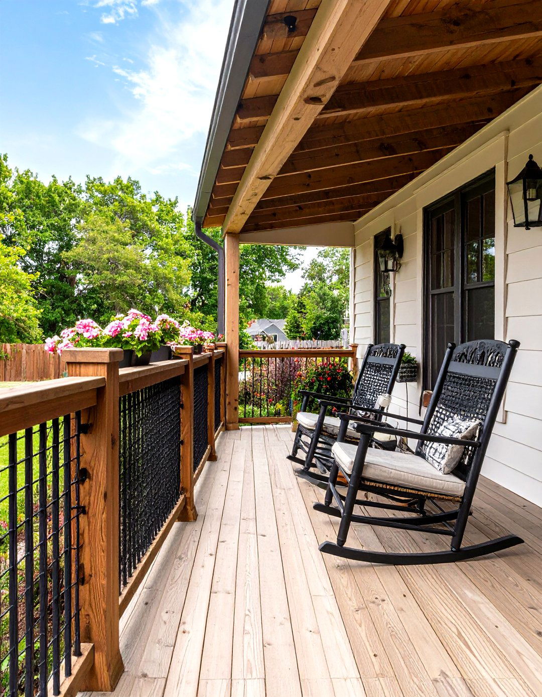 Hog Wire Panel Patio Railing - 30 patio railing ideas