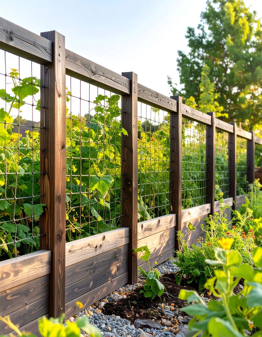 Hog Wire Panel Vegetable Garden Fence - 30 vegetable garden fence ideas