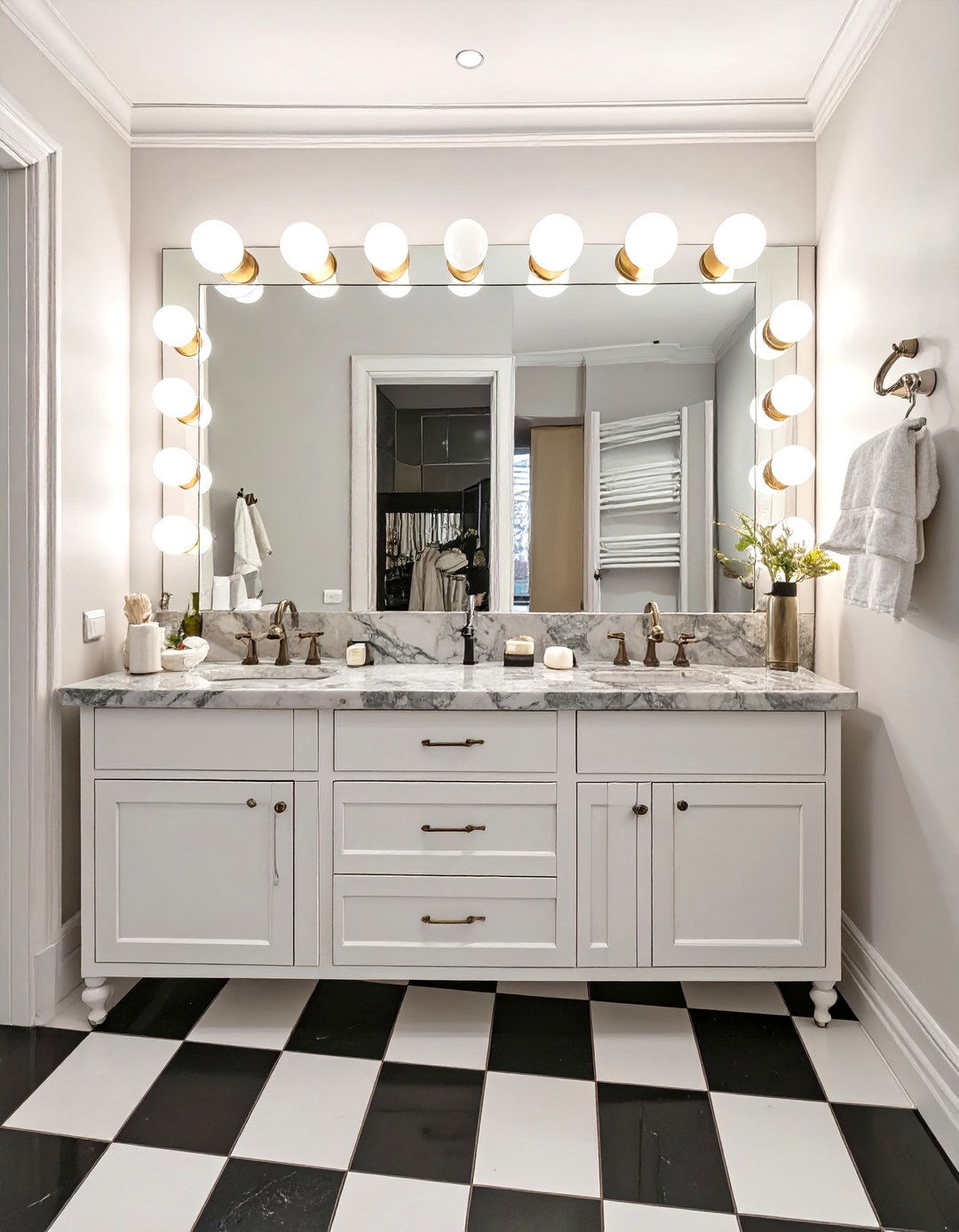 Hollywood Glam Bathroom - 30 girls bathroom ideas